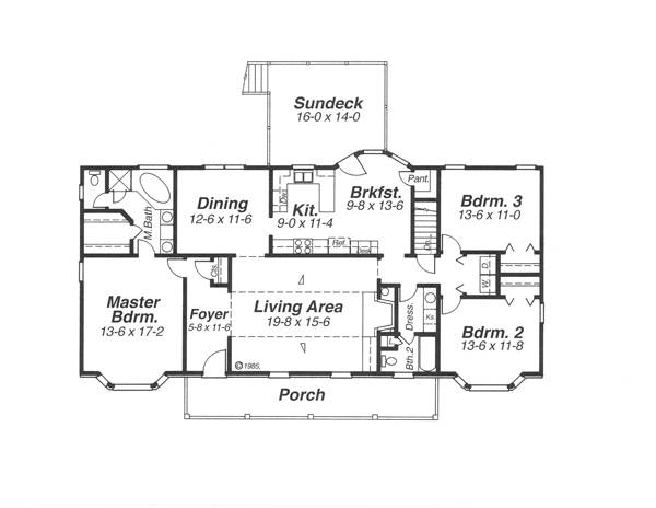First Floor image of Underwood House Plan